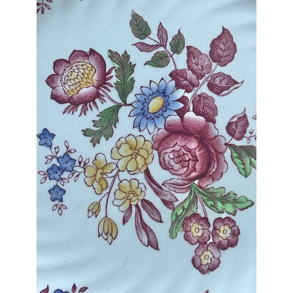 Spode England Copeland Spodes Bouquet Floral Dinner Plate VTG  9" Bone China - Picture 3 of 8